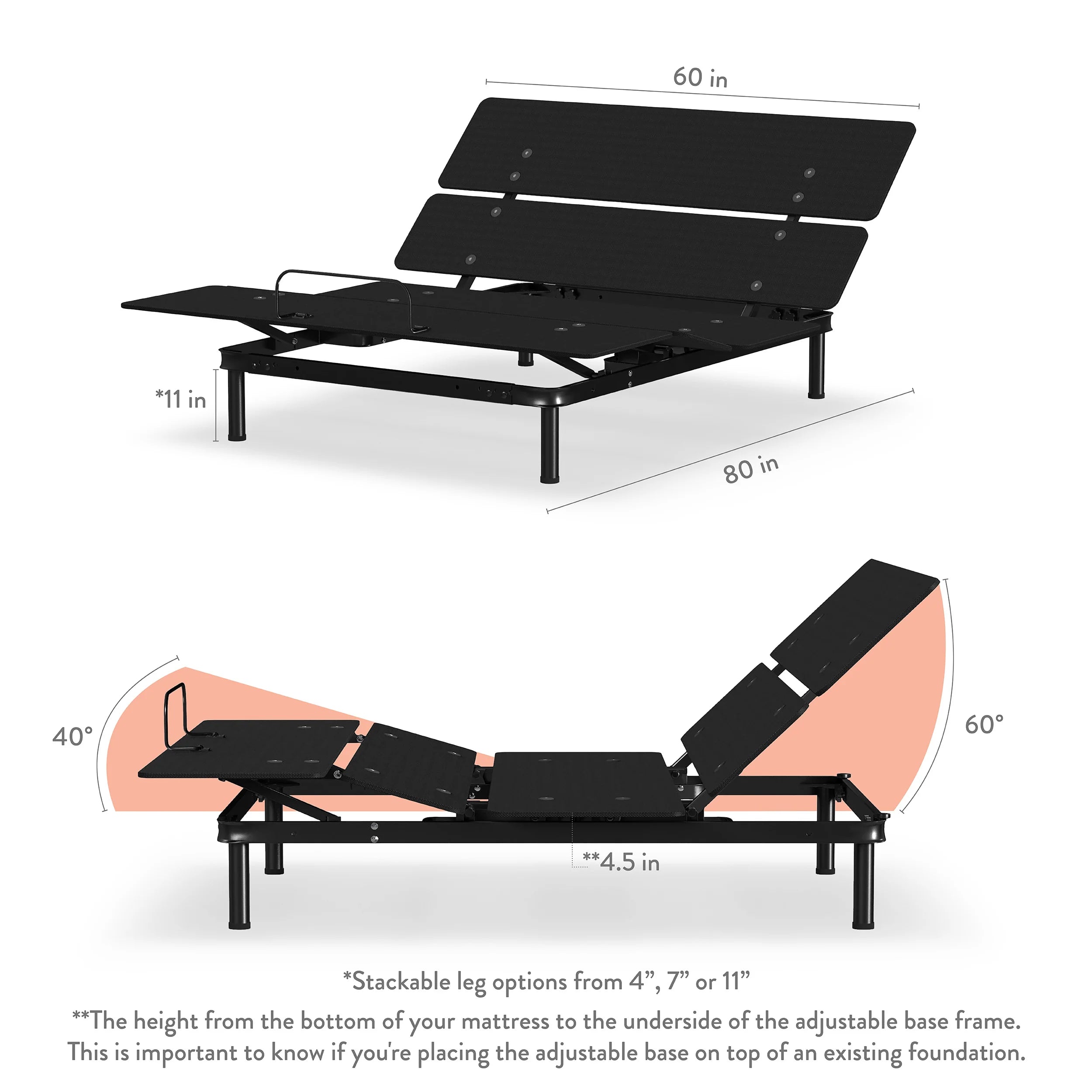Rize EZ Adjustable Base