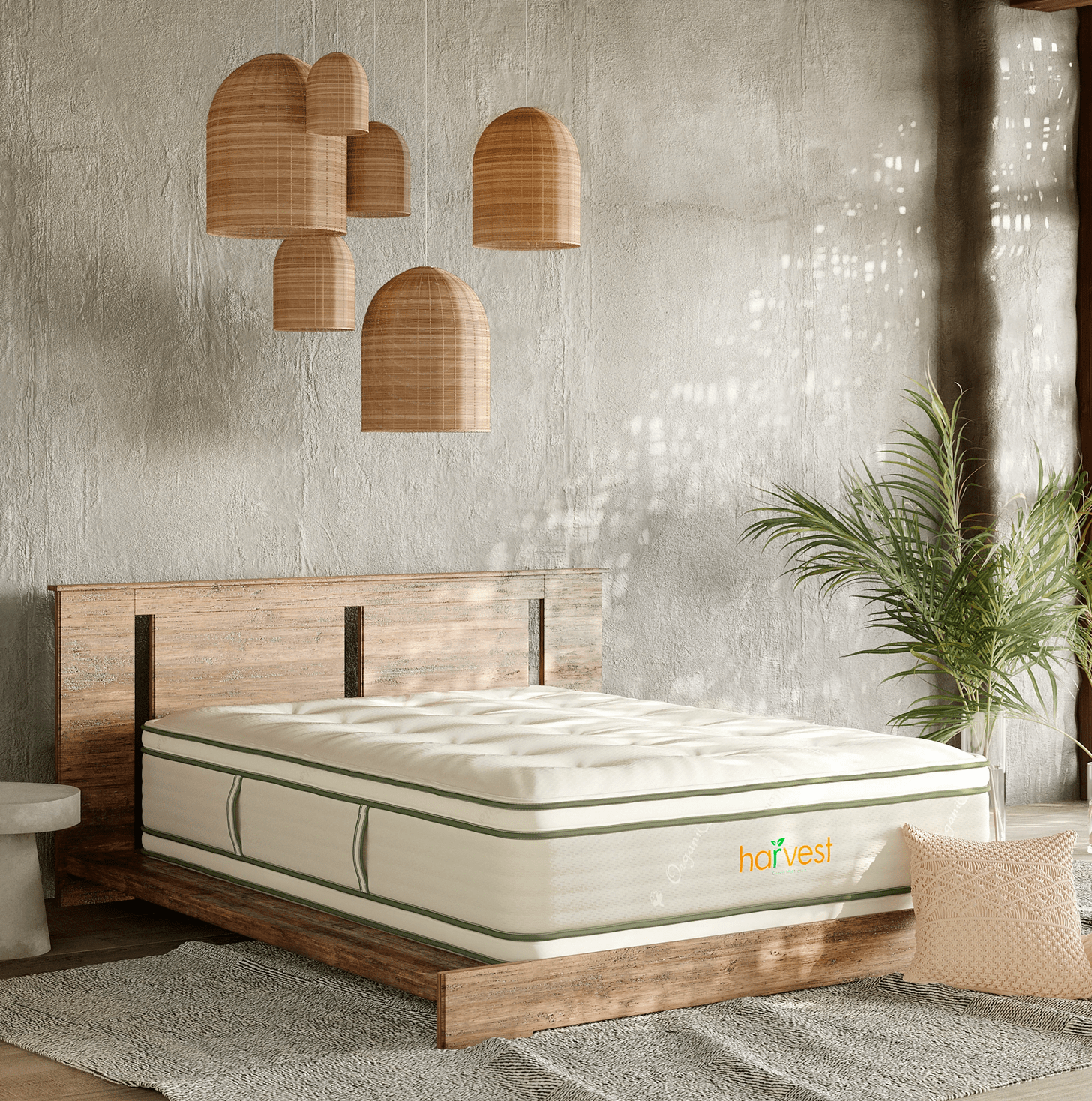 Harvest Green Pillow Top Double Sided Mattress