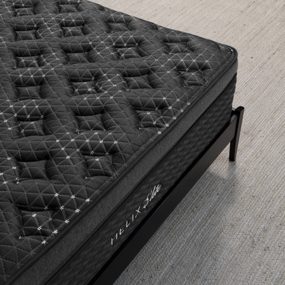 Helix Twilight Elite Mattress - Side View Bedroom #comfort2